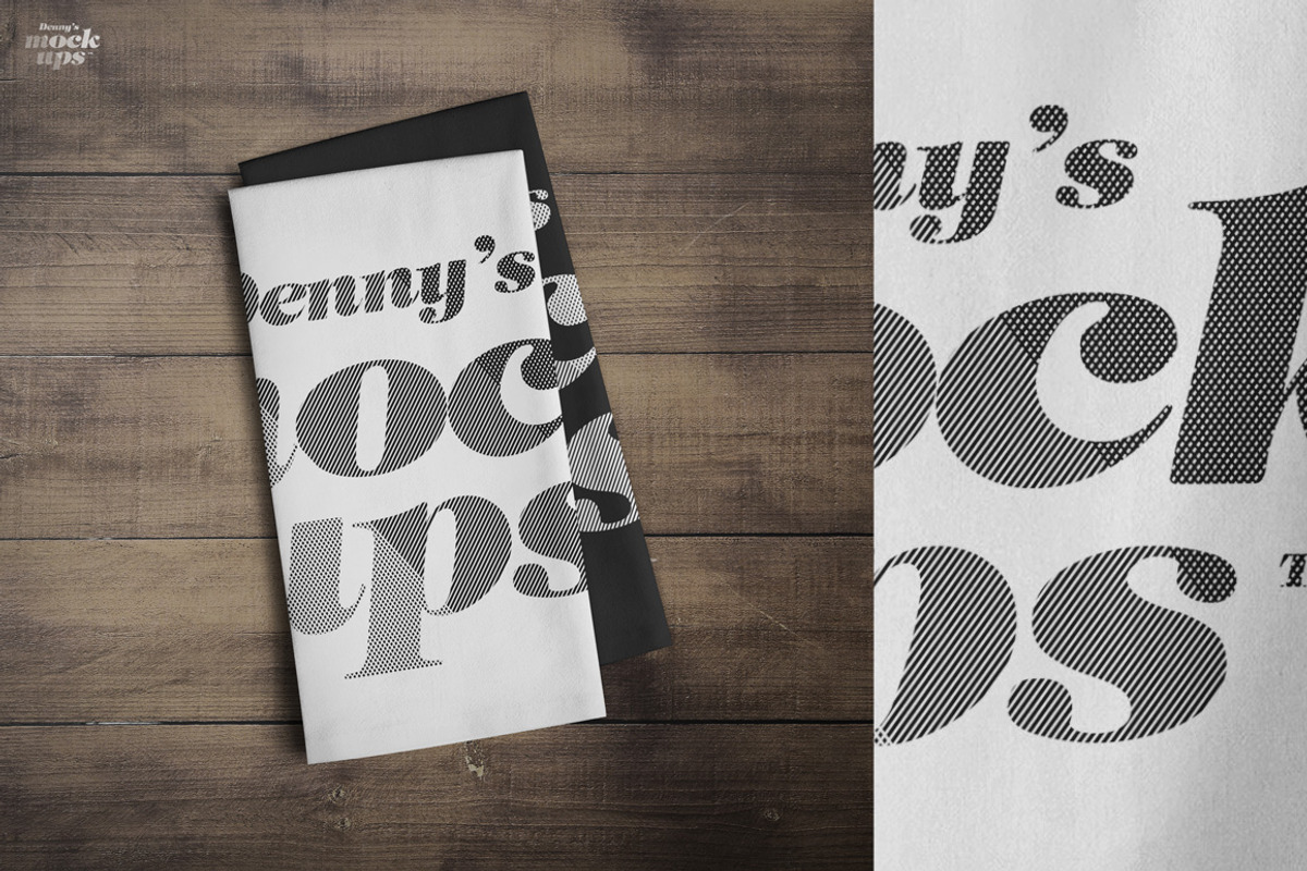 Flour Sack Towel Mockup, a Product Mockup by Denny's Mock-ups (Photo 3 of 10)