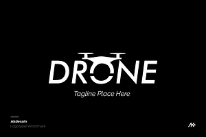 Drone Wordmark Logo, a Branding & Logo Template by Akdesain