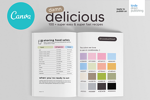 Canva Recipes Cookbook A4 Template