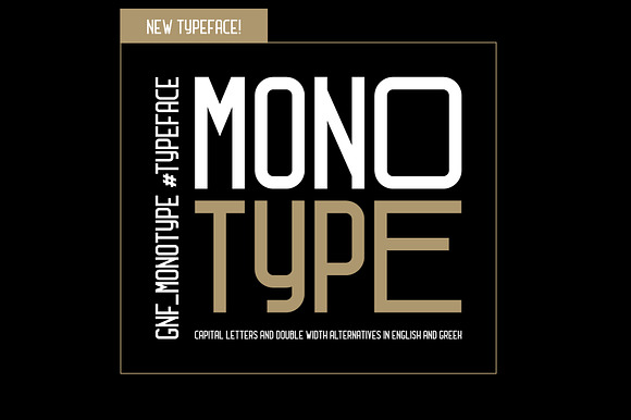 Gnf_Monotype Typeface