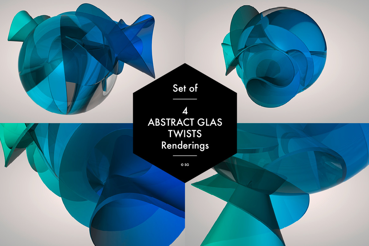 Abstract Glas Twist Set, a Graphic by helloSG (Photo 1 of 3)
