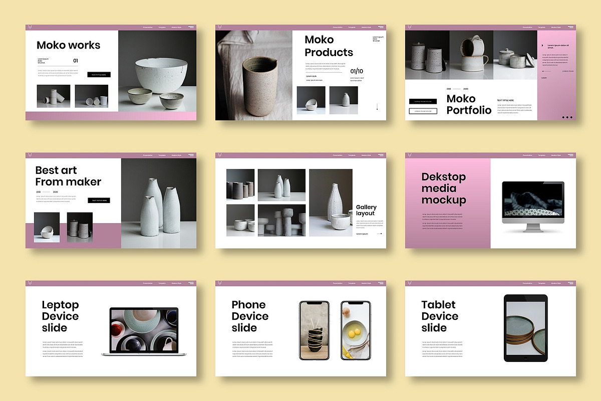 Moko - Business Google Slide Templat, a Presentation Template by Dens Creative Studio (Photo 7 of 12)