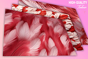Red Feather Background, a Texture Graphic by Forhadx5 (Thumbnail 2 of 5)