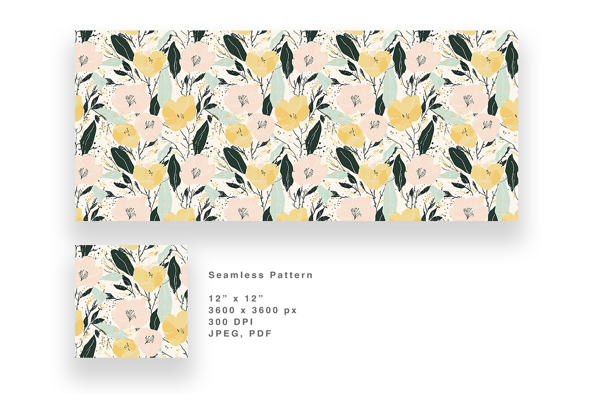 6 Seamless Pattern: Botanical Draw, a Pattern Graphic by StudioCitra (Photo 9 of 10)