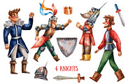 Old Fairy Tale - Watercolor Clip Art, an Animal Illustration by Mashamashastu (Thumbnail 3 of 16)