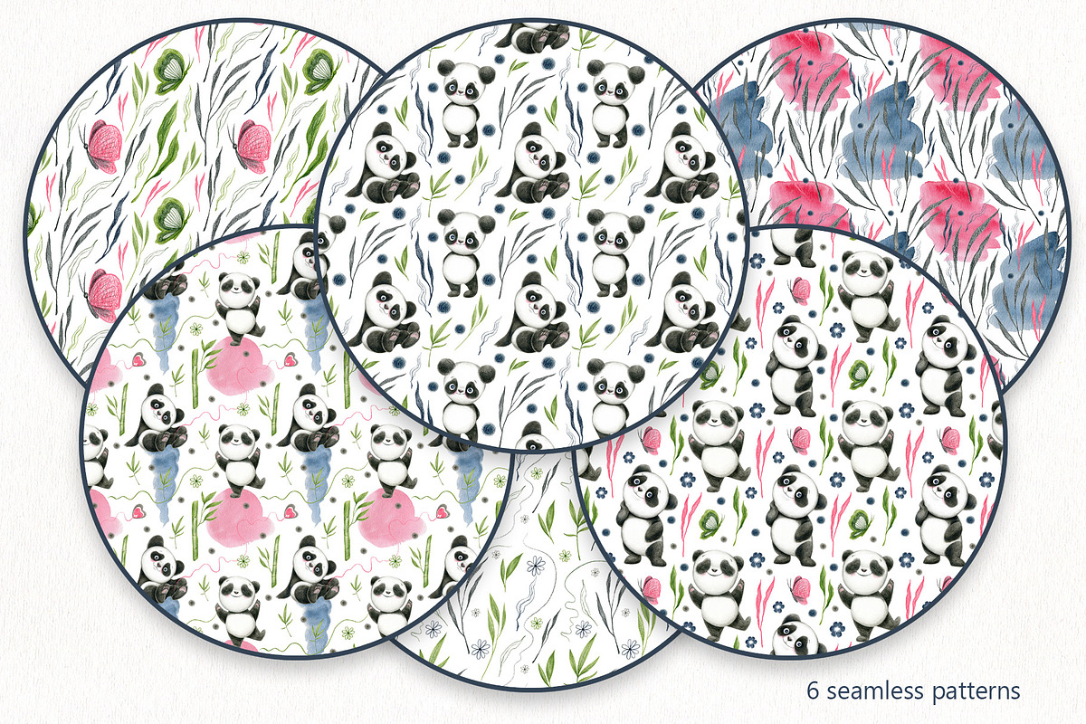 Funny Panda - color pencil clipart, an Animal Illustration by KatsiarynaKa (Photo 12 of 16)
