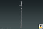 Electric Poles, an Environmental 3D Model by 3DCaster (Thumbnail 3 of 9)