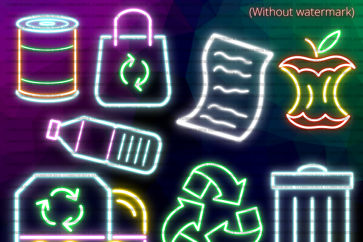 Neon Eco Bio PNG Clipart, an Education Illustration by Lenninator Digital (Photo 2 of 7)