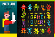 Pixel game monstrs and heroes, an Animal Illustration by eka panova (Thumbnail 1 of 8)
