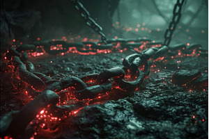Thrilling Battle arena chains, a Person Photo by Ylivdesign