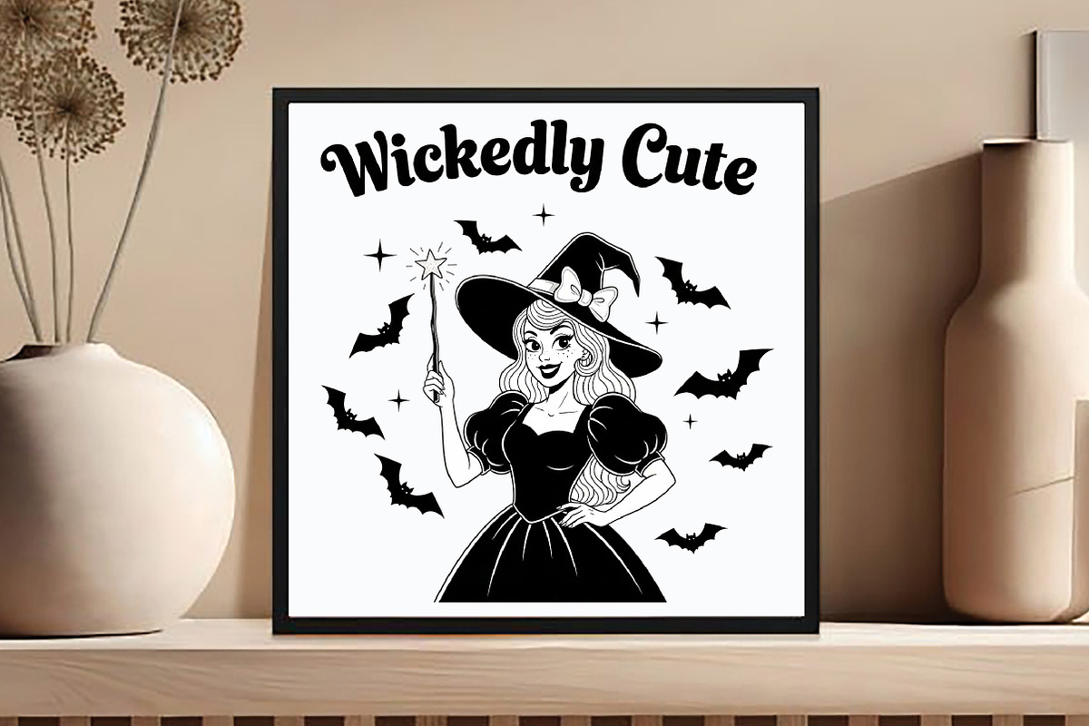 Halloween Vintage Witch Wickedly Cut, an Illustration by DreamCafeArt (Photo 5 of 7)
