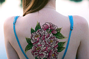 Peonies Tattoo Design, an Illustration by YENTY JAP CO (Thumbnail 4 of 4)