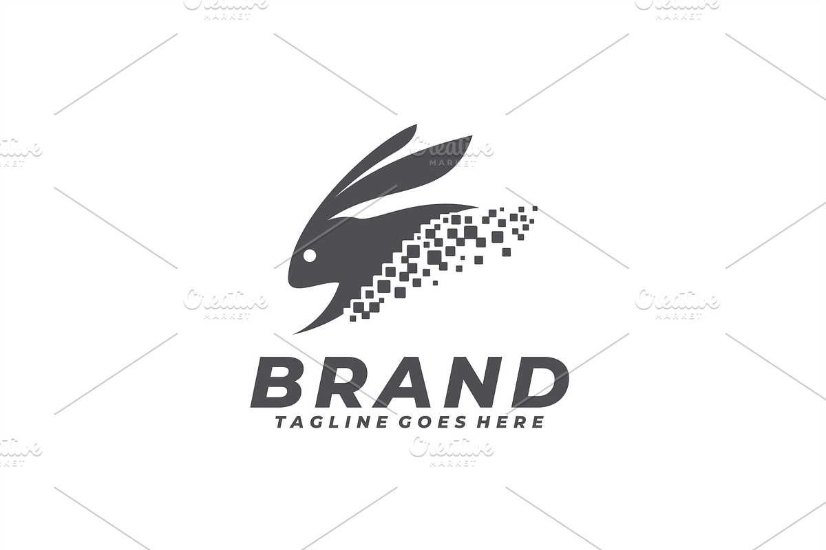 Bunny Tech Logo, a Branding & Logo Template by VectorCrow (Photo 3 of 3)