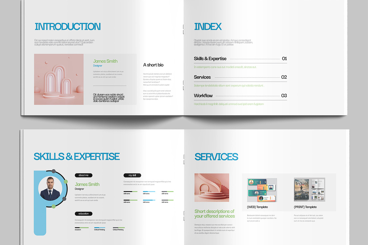 Minimal Portfolio for Designers preview 3