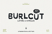 Burlcut Font - Latine & Cyrillic, a Handwritten Font by line & plane (Thumbnail 1 of 10)