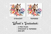 Horse watercolor tumbler wrap, a Background Graphic by Guavanaboy (Thumbnail 2 of 2)
