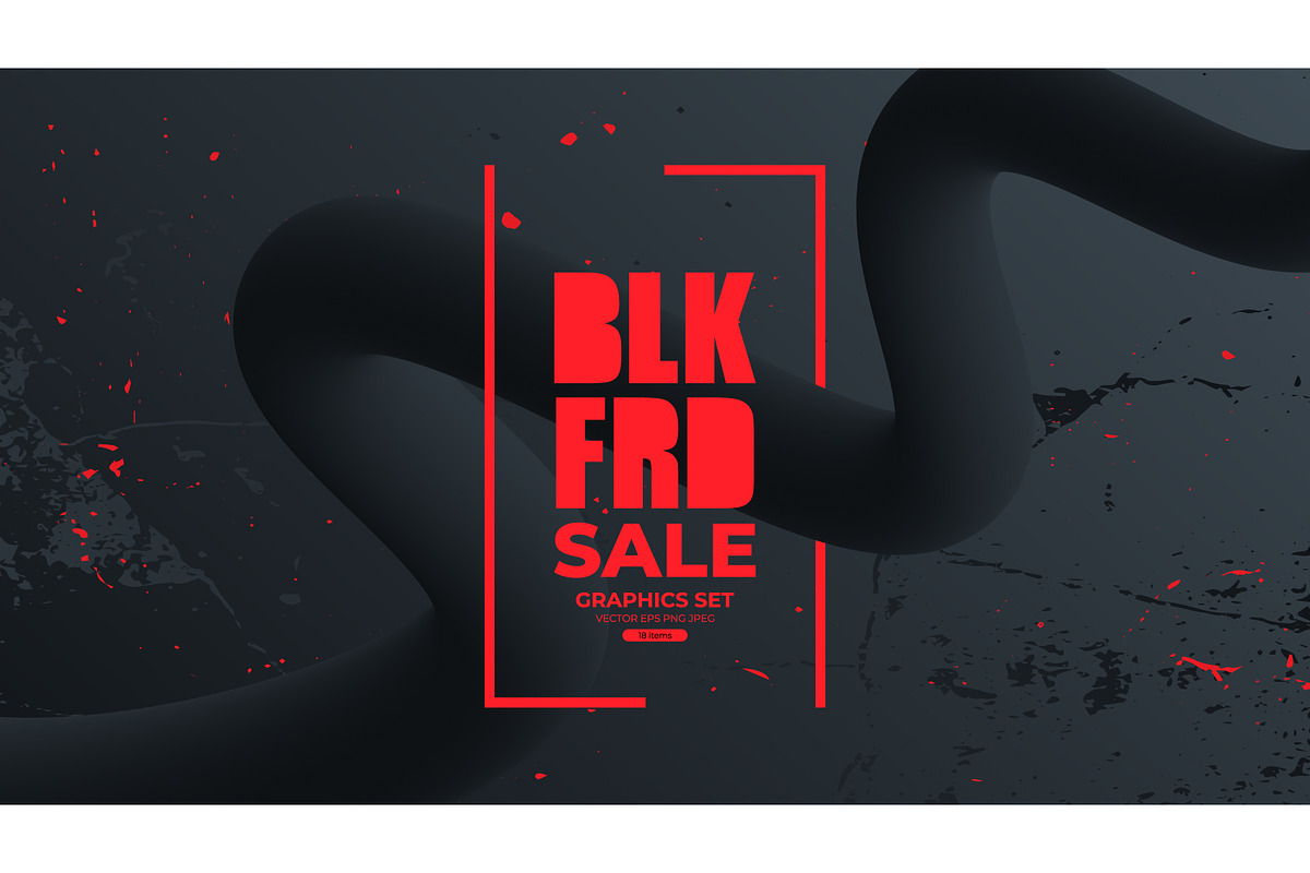 Black Friday Graphics Set, a Seasonal Illustration by Finevector (Photo 1 of 7)