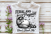 Feral and Pregnant Raccoon Maternity, a Work Illustration by Sublimation Artist (Thumbnail 3 of 9)
