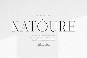 Natoure-All Caps Serif