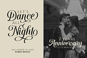 Hougbon - A Glamour Script, a Script Font by Letterhend Studio (Thumbnail 4 of 10)