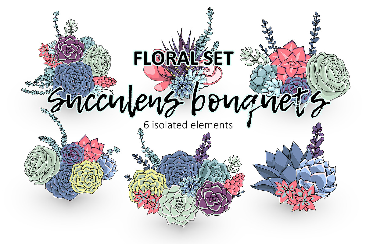 Succulent bundle!, a Decorative Illustration by kizi (Photo 3 of 7)