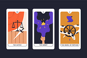 Tarot cards set. Major arcana deck, an Illustration by Good Studio (Thumbnail 5 of 9)