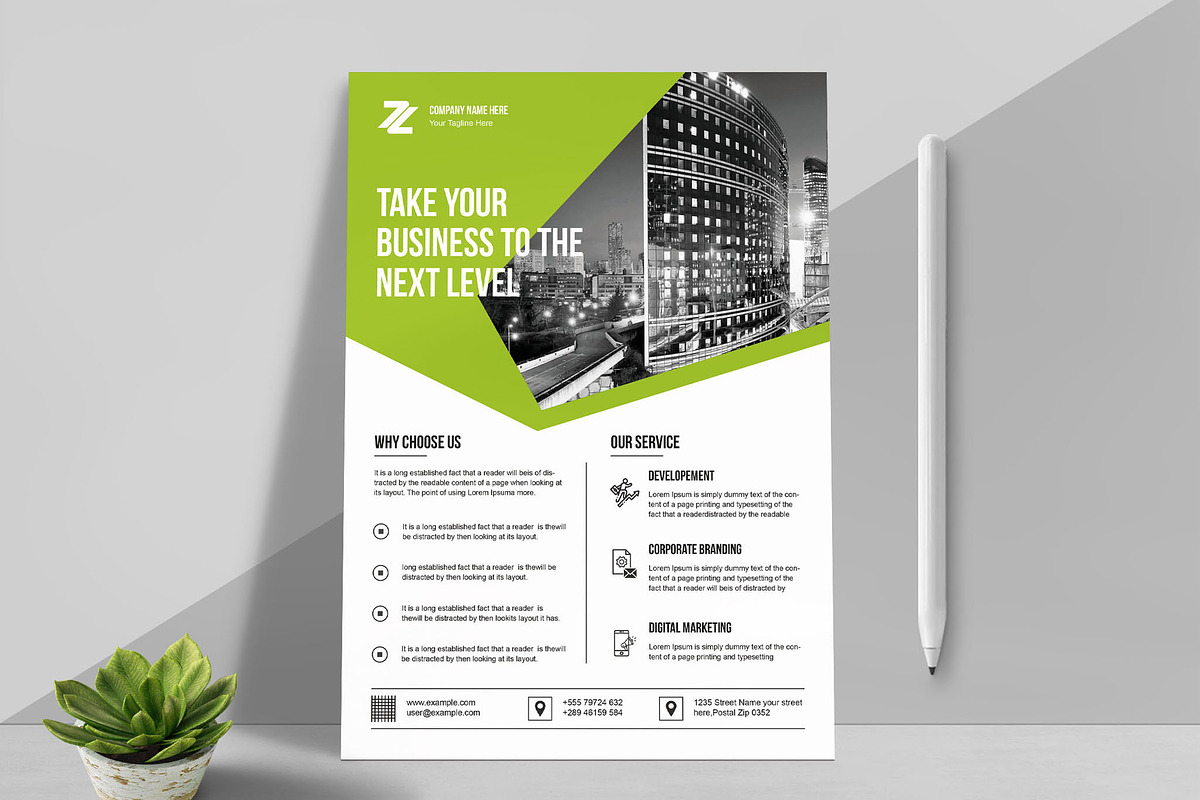 Simple Flyer Template Design