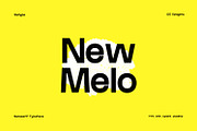 New Melo Typeface, a Sans Serif Font by Foxtype (Thumbnail 1 of 10)