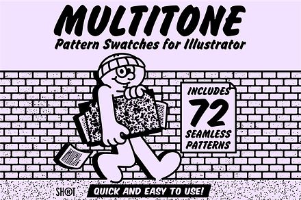 Multitone Illustrator Swatches, a Palette Add-On by MightySHORT