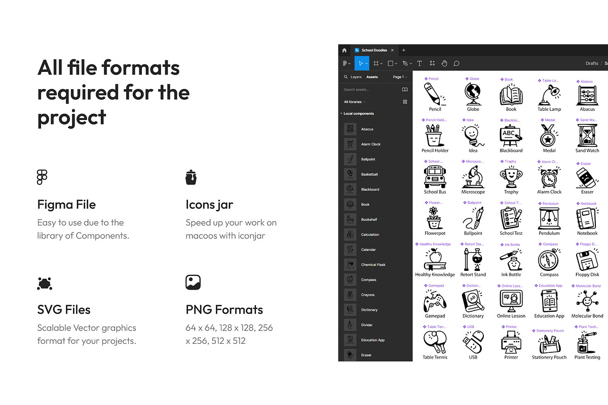 School Doodles Icons Pack, an Outline Icon by Prosymbols (Photo 6 of 8)