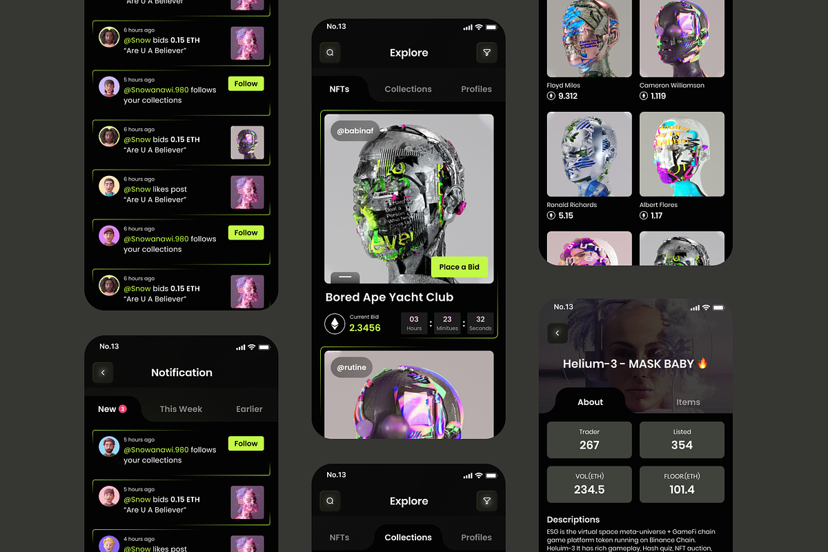 Wanawi NFT Marketplace Mobile App, an App Template by No.13 (Photo 3 of 4)