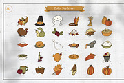 Hand Drawn Thanksgiving Images, a Seasonal Illustration by H&C Drawings & Designs (Thumbnail 10 of 15)