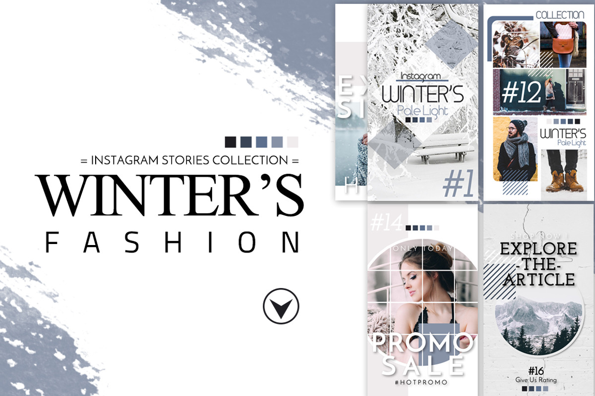 PSD- Winter Fashion, a Social Media Template by dePanda (Photo 1 of 6)