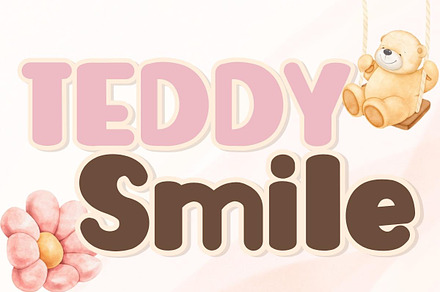 Teddy Smile - Display Handwritting, a Blackletter Font by Charmingbear59.design