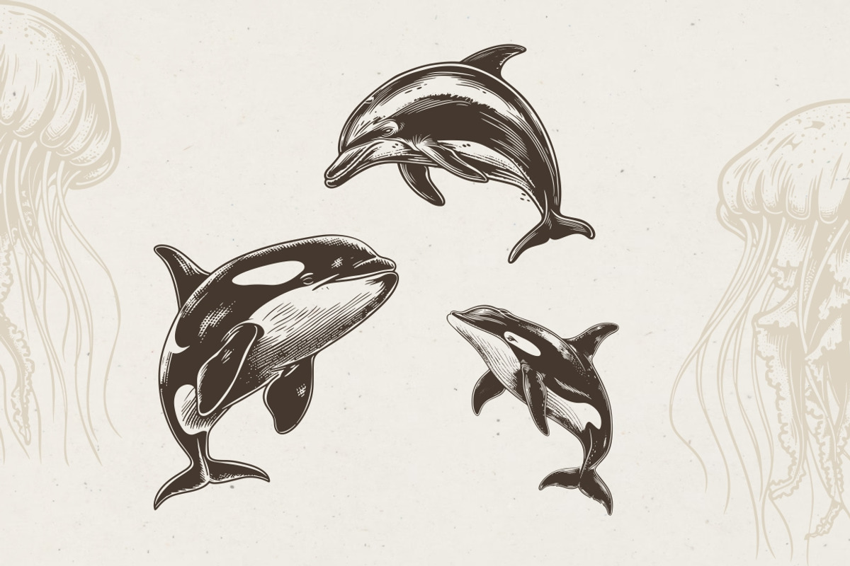 340 Sea Creatures illustrations, an Animal Illustration by Nocturnal Wolf (Photo 4 of 15)