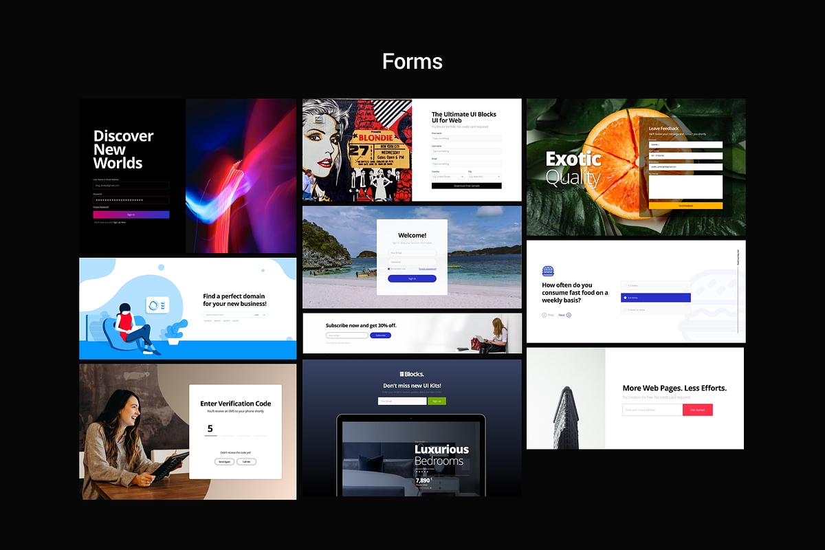 Blocks UI Kit for Sketch, an UI Kit Template by CreativesCastle (Photo 10 of 13)