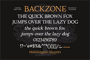 Backzone a Vintage Rustic Serif Font, a Serif Font by Vilogsign (Thumbnail 9 of 11)