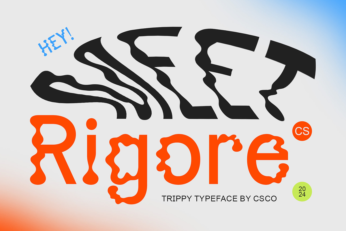 CS Rigore – Trippy Font, a Sans Serif Font by Craft Supply Co. (Photo 1 of 8)