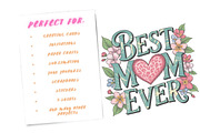 Best Mom Ever Mother's Day PNG, an Illustration by Watercolor design (Thumbnail 6 of 6)