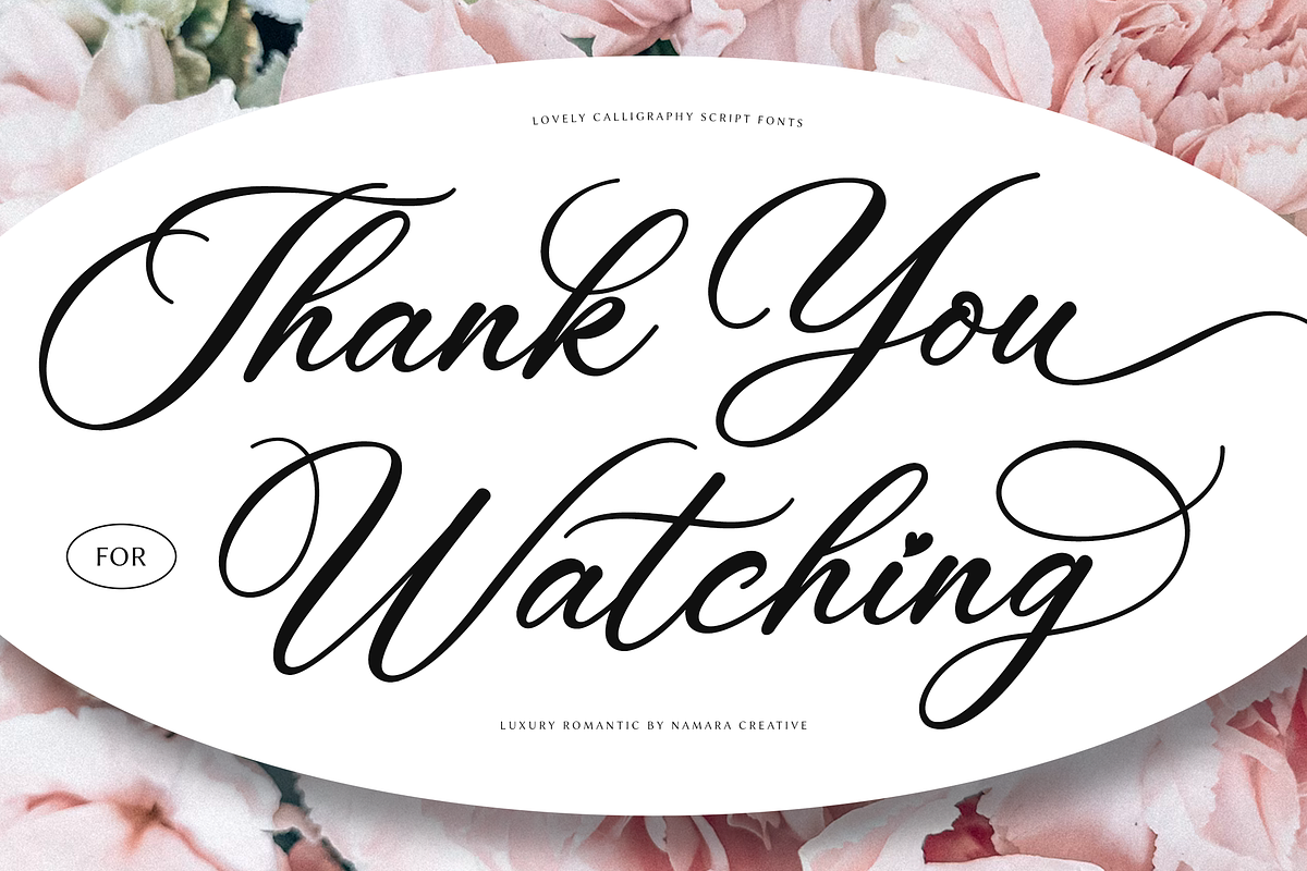 Luxury Romantic Elegant Script Font, a Script Font by Namara Creative Studio (Photo 10 of 10)