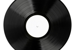 Black vinyl record close up isolated, an Arts & Entertainment Photo by BOOCYS