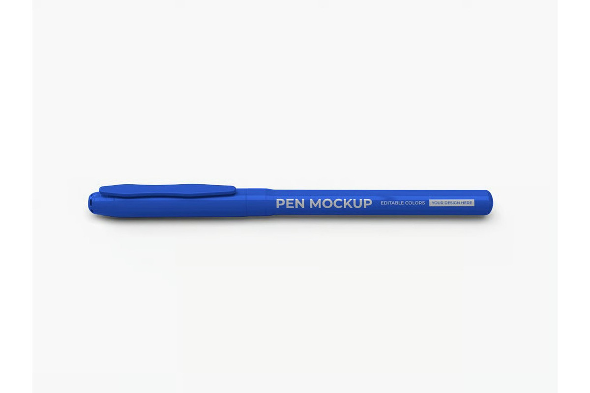 Pen Stationery Mockup Template Set, an Advertising Mockup by DesignRushMarket (Photo 10 of 11)