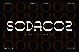Sodacoz - Slab Font, a Slab Serif Font by QR Design Studio