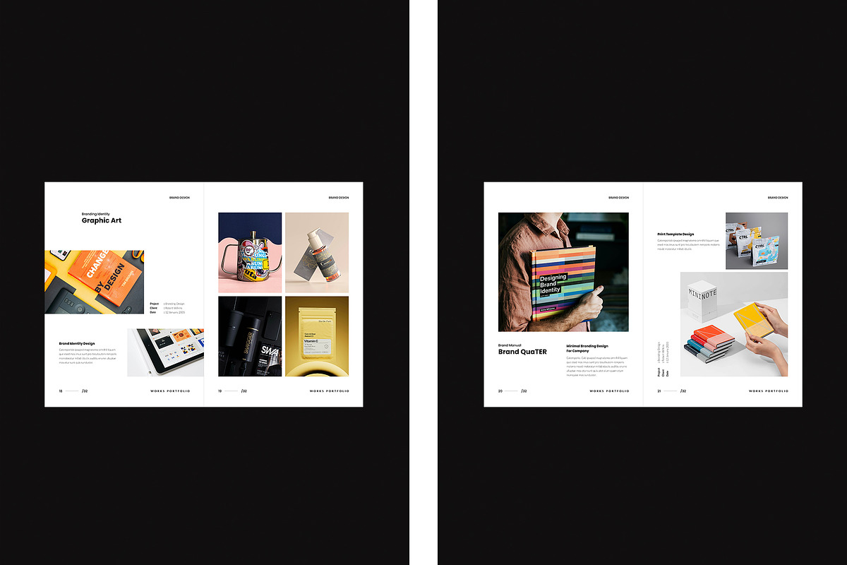 Works Portfolio Template | CANVA, a Brochure Template by TemplateFolio-Shop (Photo 9 of 15)