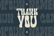 Compoun Nomeros Retro Psychedelic, a Sans Serif Font by Maulana Creative (Thumbnail 4 of 7)