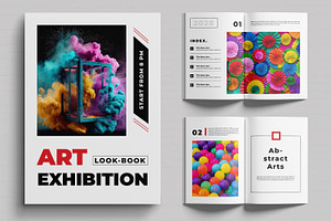 Art Exhibition Look Book Layout