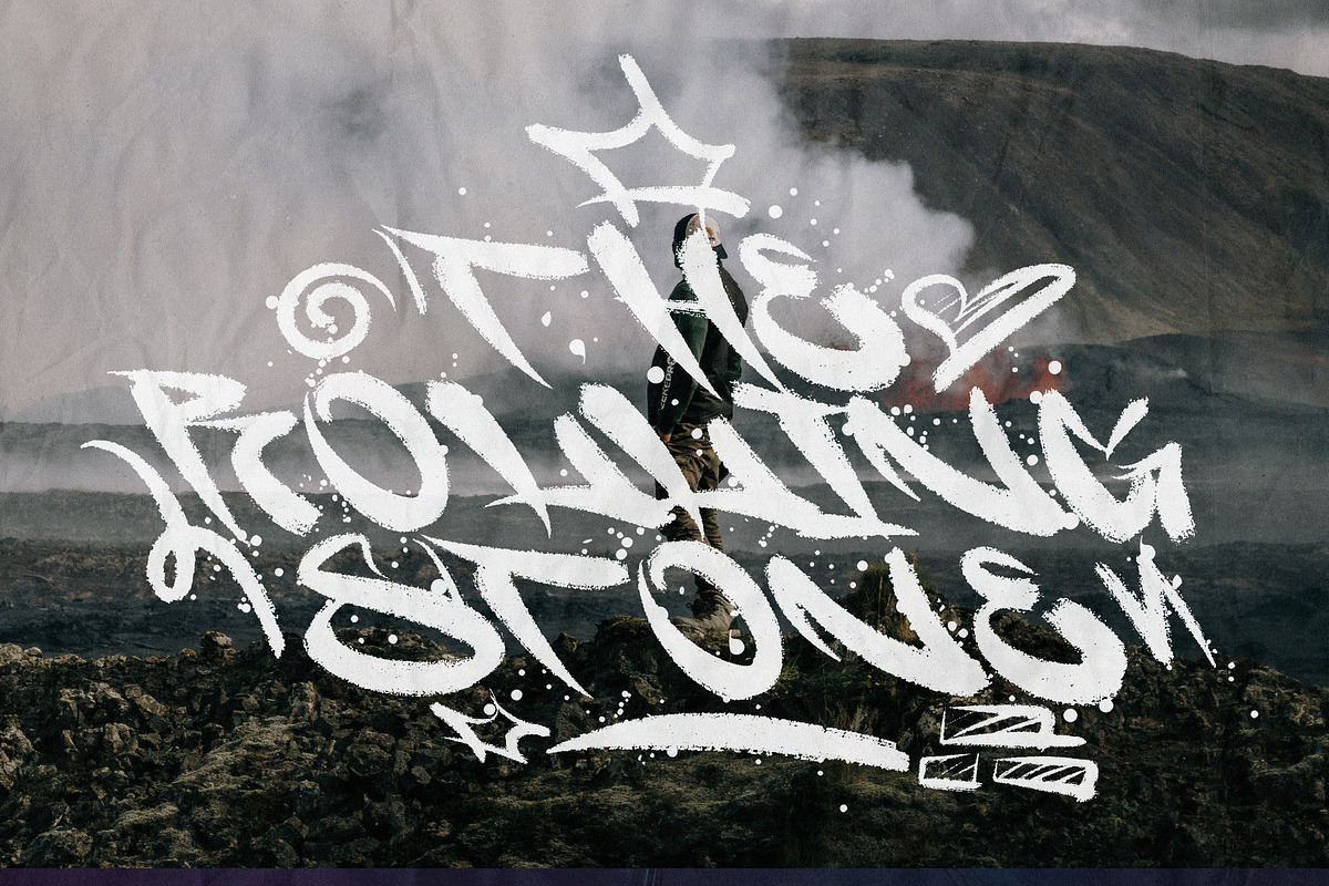 Neon Pulse | Cyber Graffiti Brush, a Blackletter Font by Ardana Creative