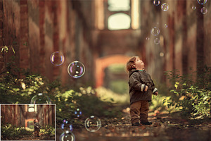 Bubbles Photoshop Overlays