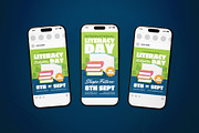 International Literacy Day Flyer Set, a Flyer Template by The Good Store (Thumbnail 2 of 2)