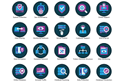 100 Web Hosting Flat Icons, an Outline Icon by Flat Icons (Thumbnail 4 of 6)